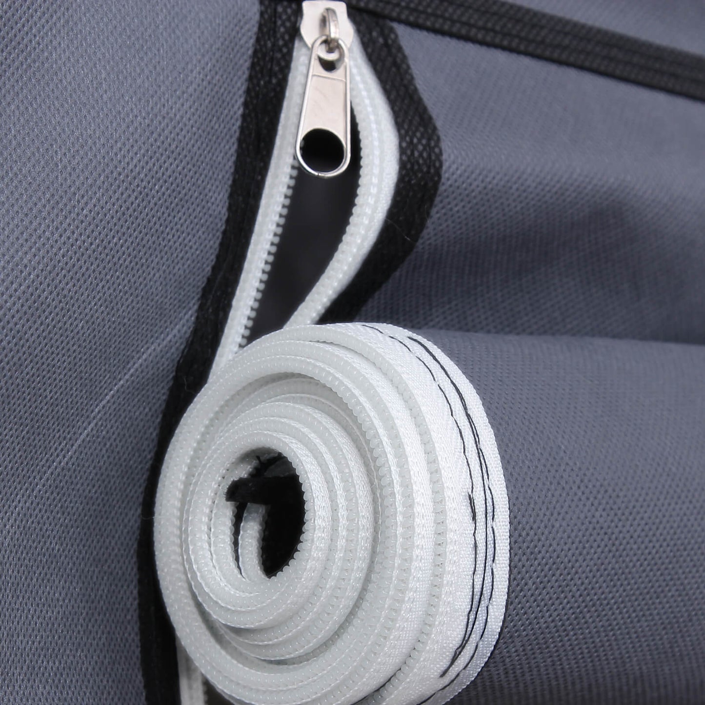 Armário, armário dobrável, armário de tecido, armário de camping, 175 x 150 x 45 cm, cinza, SONGMICS, 2