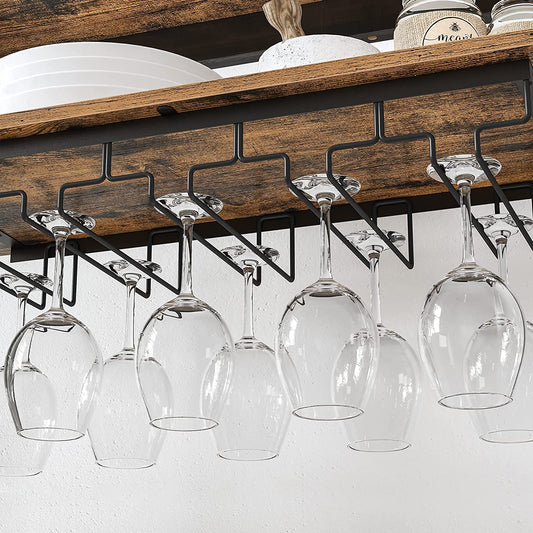 Rack de vinho, comporta 24 garrafas de vinho, rack de cozinha em pé, rack de garrafas com suportes de vidro