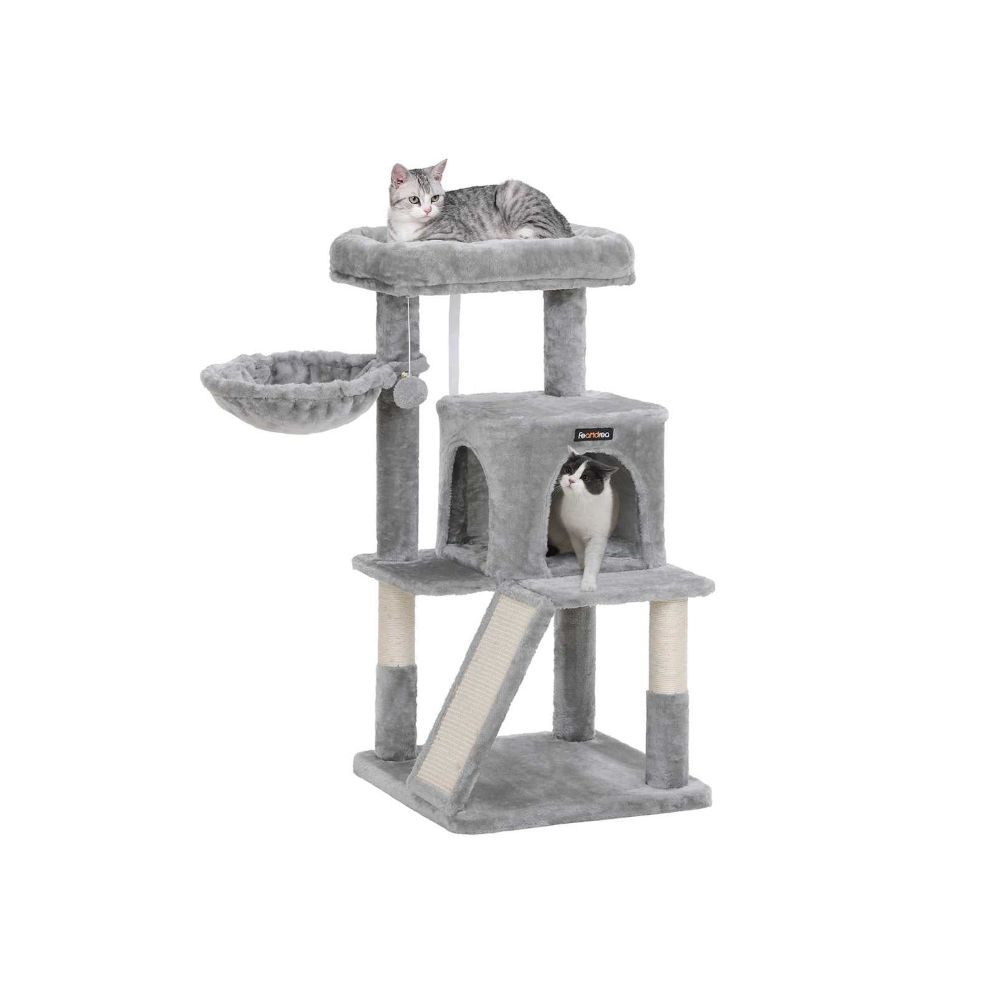 Poste para arranhar, árvore para gatos, torre de escalada para gatos, caverna fofinha, tábua para arranhar, FEANDREA, 4