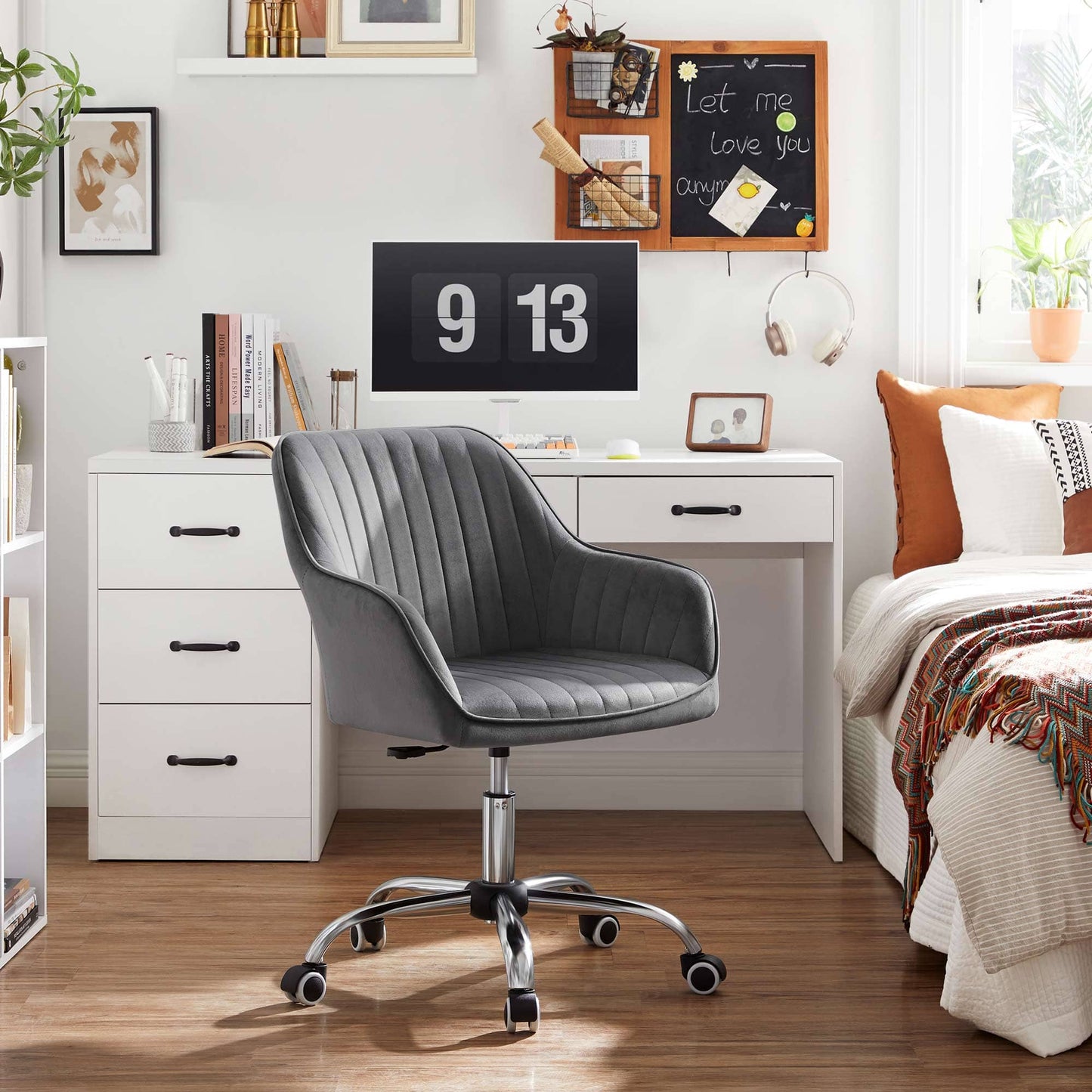 Cadeira ergonômica de mesa, cadeira de escritório, home office, cadeira de escritório, cadeira dobrável - SONGMICS 6