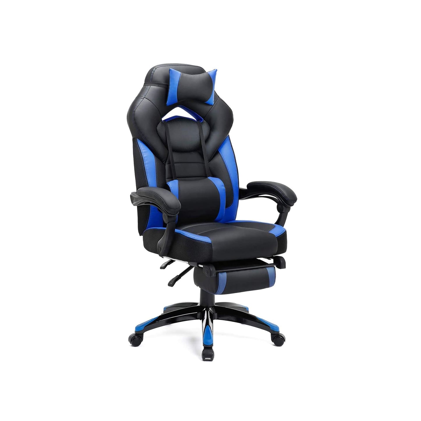 Cadeira de jogos, cadeira de escritório com apoio para os pés, cadeira de mesa, design ergonômico