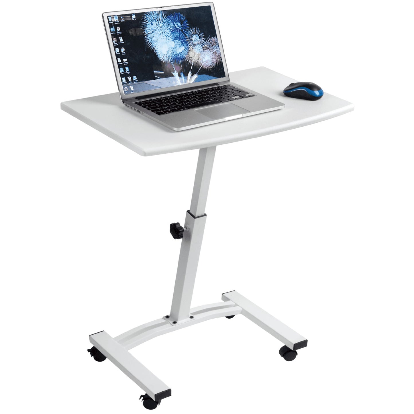 Mesa para laptop, mesa para laptop ajustável em altura, sofá para mesa para laptop, mesa para laptop, branco, Tatkraft Cheer, 5