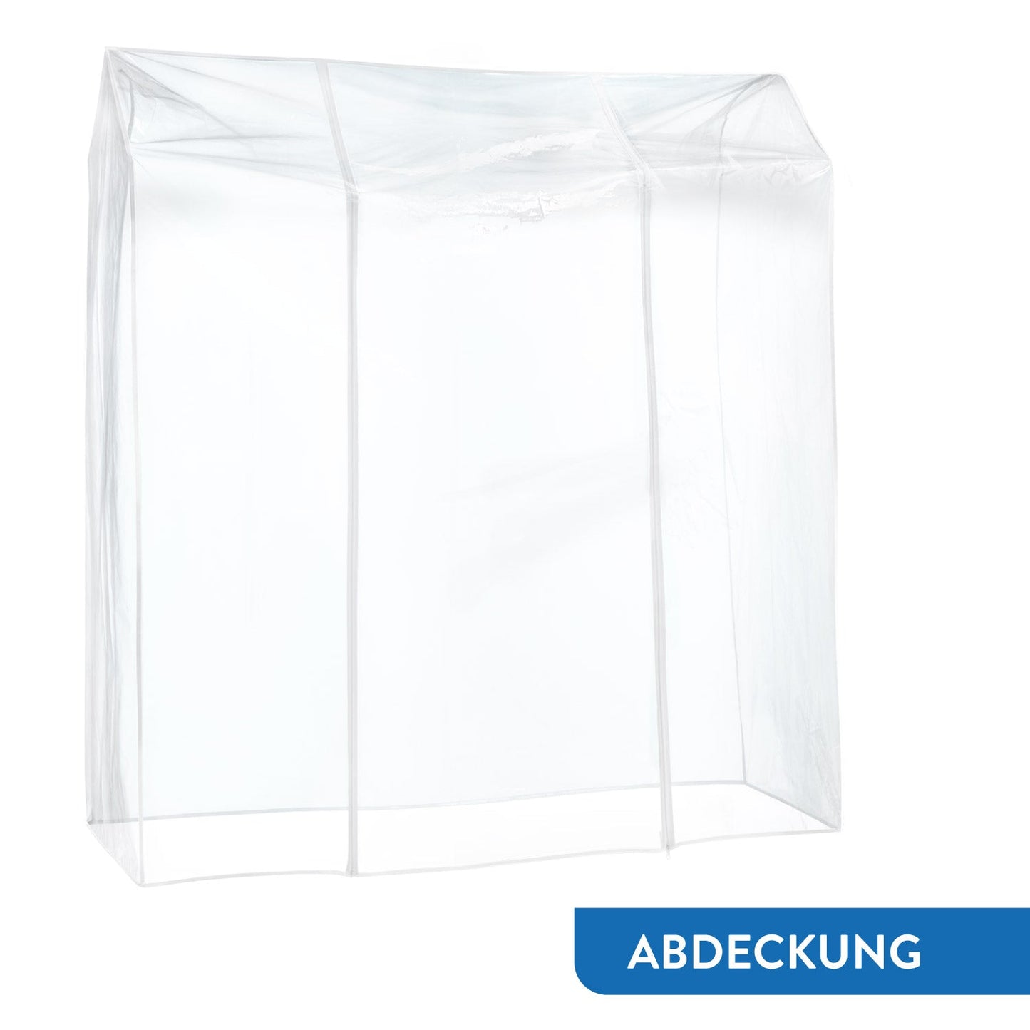Armário de tecido, armário dobrável, com rodas, cabideiro estável com capa protetora, até 100 kg, Tatkraft Darren & Protector, 4