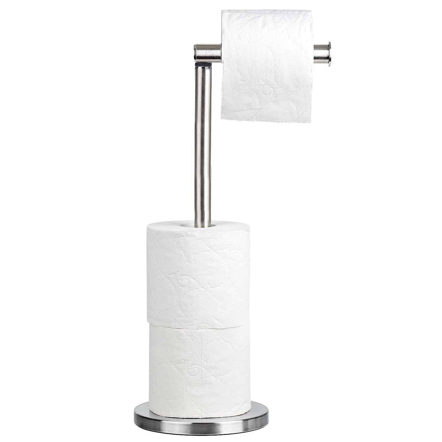 Suporte independente para papel higiênico 2 em 1, aço inoxidável à prova de ferrugem, Tatkraft Kiara, 1