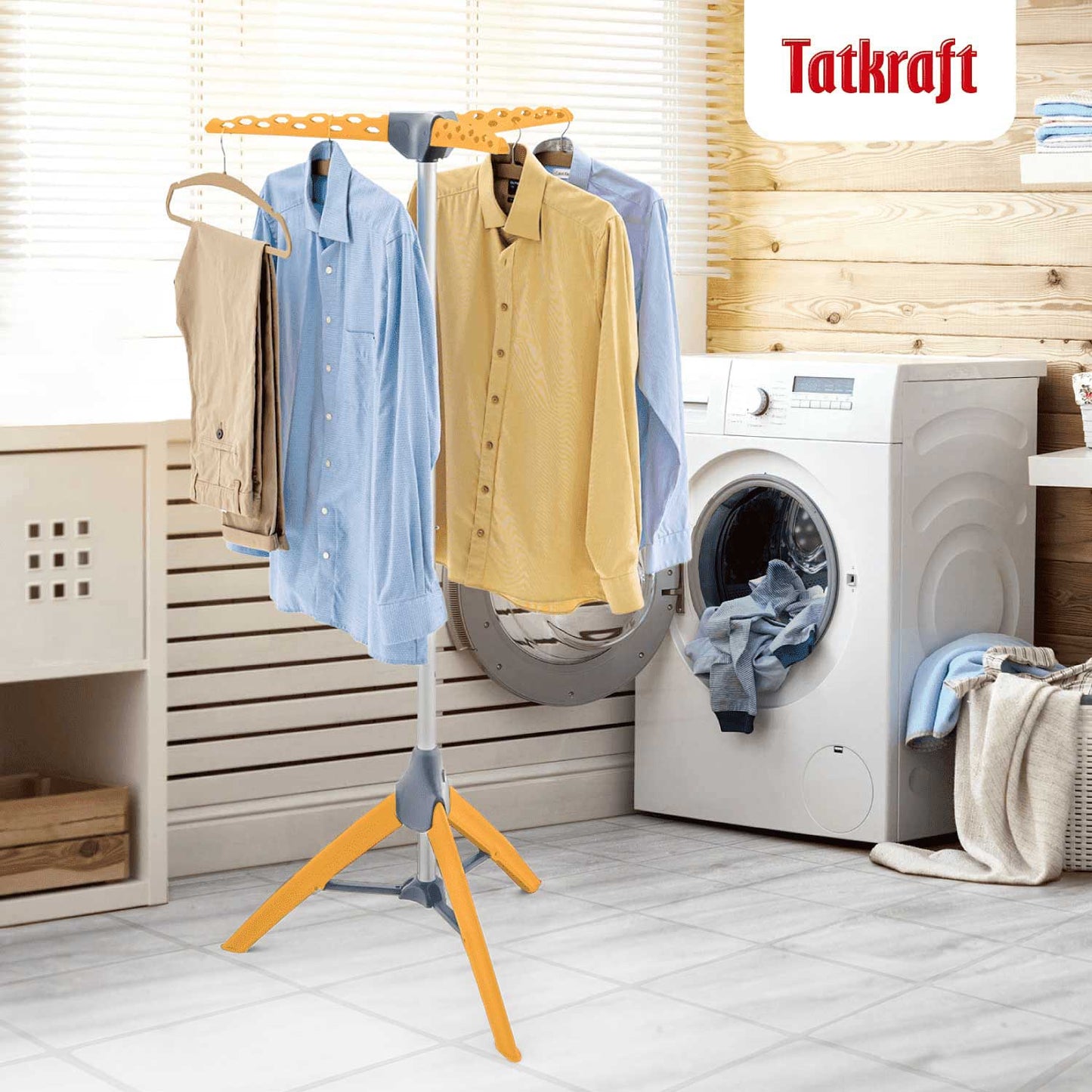 Cabideiro que economiza espaço, cabide dobrável, cabide dobrável, cabide para camisas, para 42 cabides, Tatkraft Palm, 9