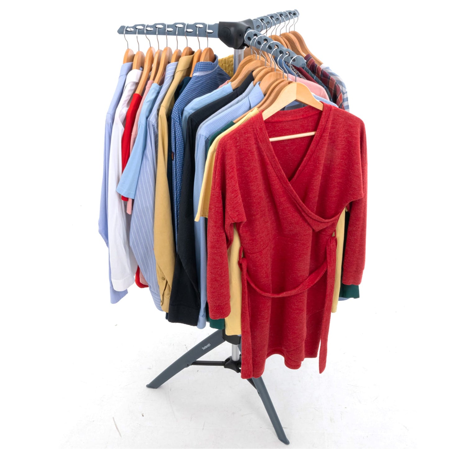 Torre de arejamento de roupas, arejador de roupas que economiza espaço para blusas e camisas, para 42 cabides, Tatkraft Pine, 5