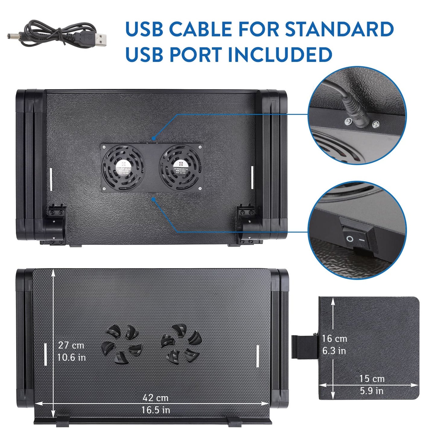 Sofá de mesa para laptop, mesa para laptop, mesa para laptop ajustável em altura, mesa para laptop dobrável, bandeja para mouse, WonderWorker Einstein, 9