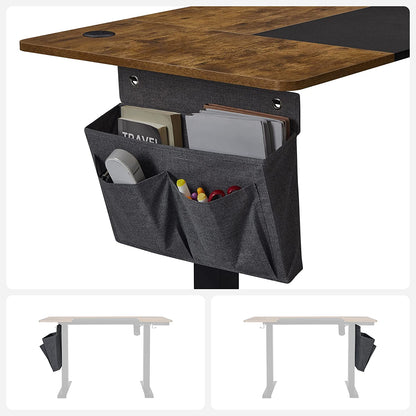 Mesa, mesa ajustável em altura, mesa de jogos, mesa para laptop, bolsa de tecido - Songmics