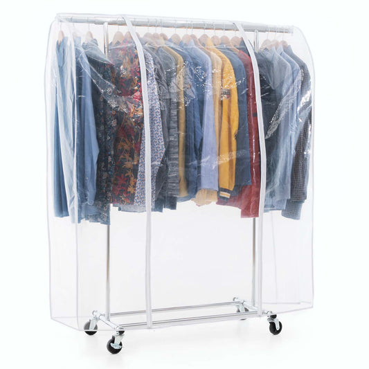 Armário de tecido, armário dobrável, com rodas, cabideiro resistente, até 100 kg, Tatkraft Danko & Anwalt, 1
