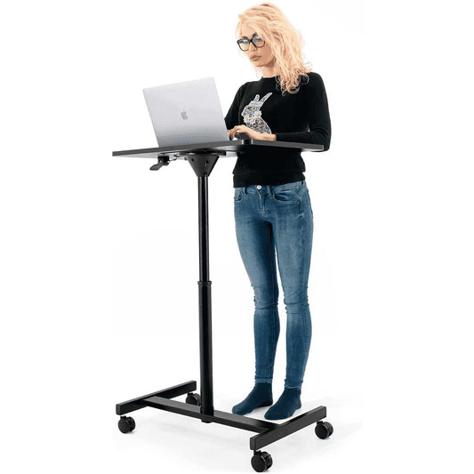 Mesa para laptop, mesa para laptop ajustável em altura, controle de elevação a gás sem esforço, Tatkraft Focus, 1
