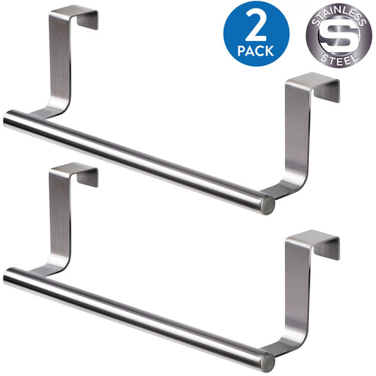 Porta-toalha, cozinha, conjunto de 2, ganchos para porta, gancho, banheiro, pacote duplo, autoadesivo, Tatkraft Horizon, 2