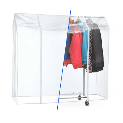 Capa de cabideiro, capa protetora para cabideiros, proteção contra raios UV, sujeira, chuva, 2 zíperes, Tatkraft Protector, 3