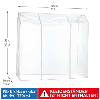 Capa de cabideiro, capa protetora para cabideiros, proteção contra raios UV, sujeira, chuva, 2 zíperes, Tatkraft Protector, 4
