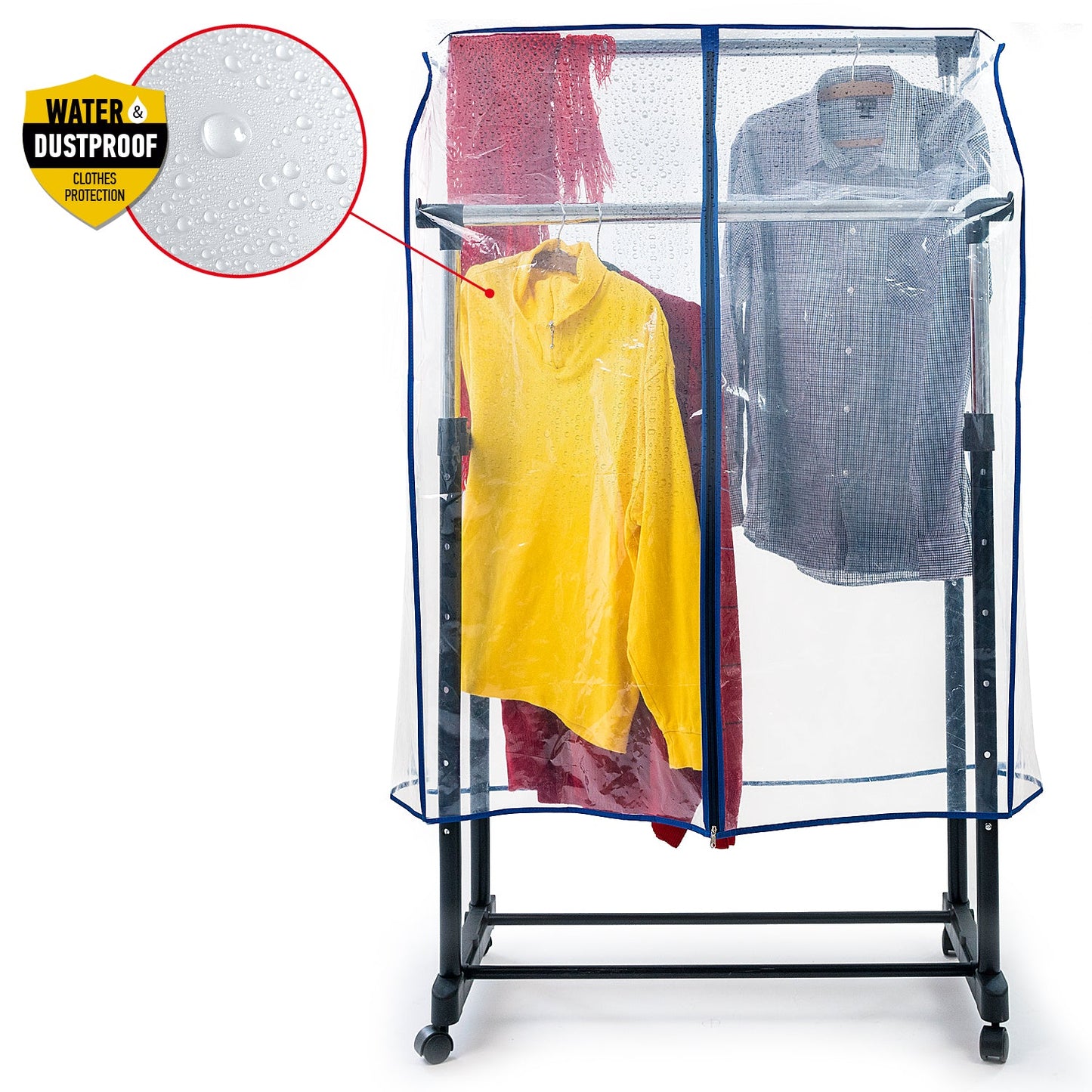 Proteção contra poeira para cabideiros, capa de cabideiro, proteção de roupas contra umidade, sujeira, L96 cm, Tatkraft Screen, 8