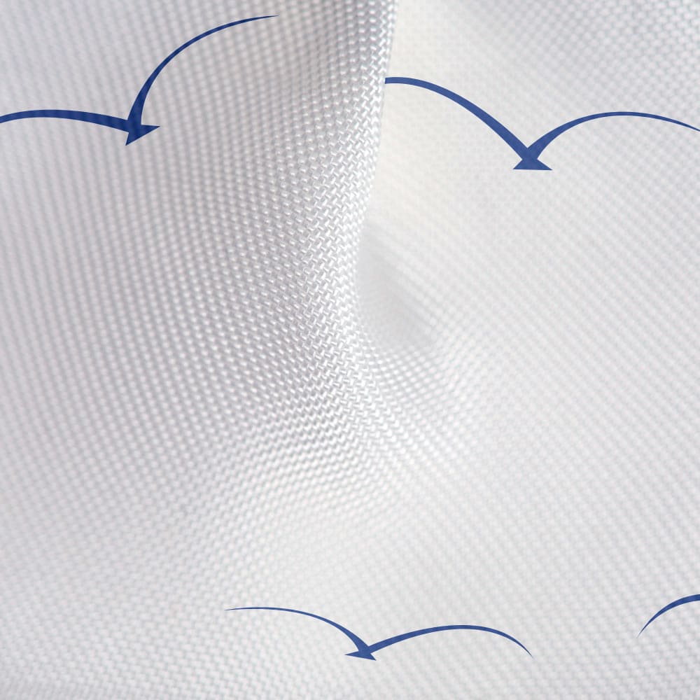 Cortina de chuveiro, cortina de chuveiro banheira, com 12 argolas, poliéster têxtil, 180x180 cm, Tatkraft Seagulls, 4