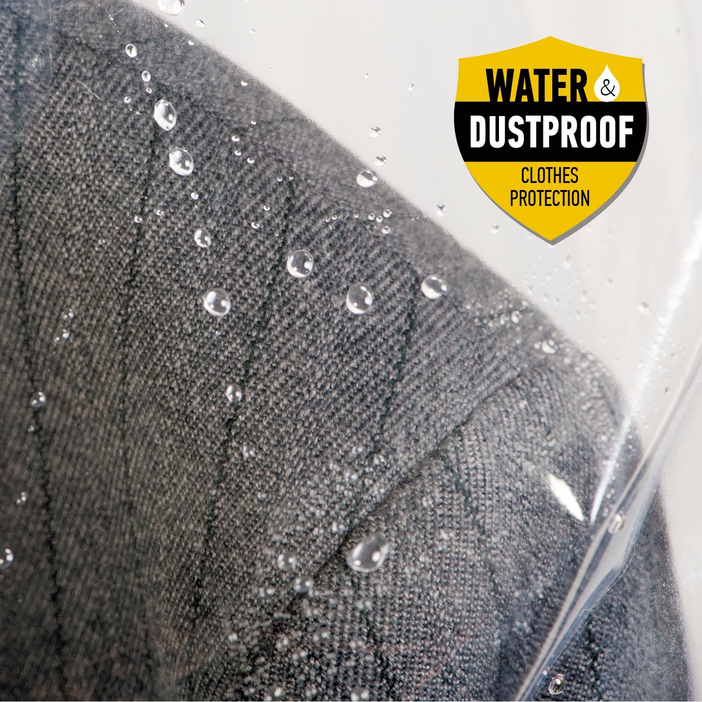 Capa para roupas, cabideiro, transparente, zíper, Tatkraft Smart Cover, 5