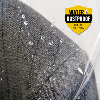 Capa para roupas, cabideiro, transparente, zíper, Tatkraft Smart Cover, 5