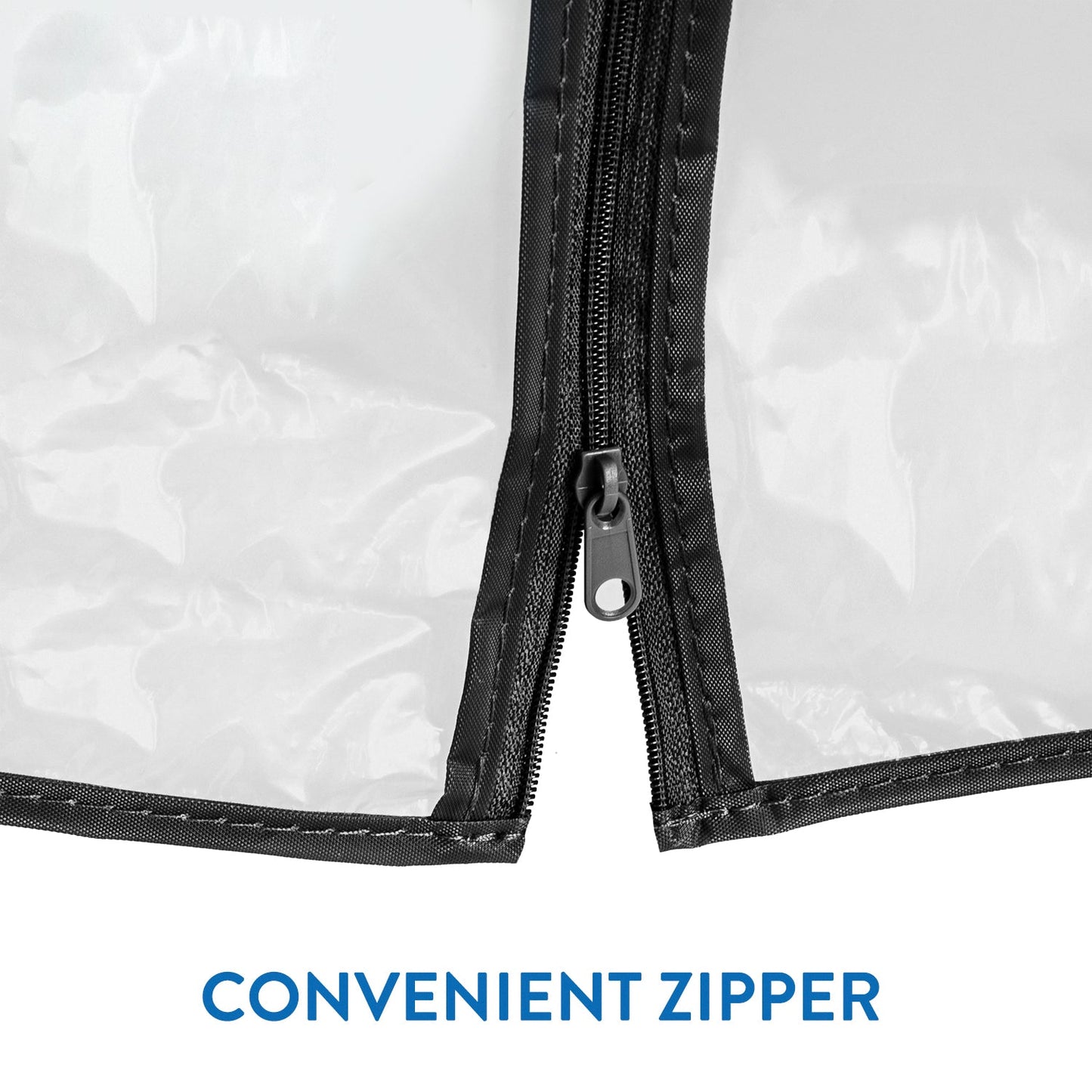 Capa para roupas, cabideiro, transparente, zíper, Tatkraft Smart Cover, 6
