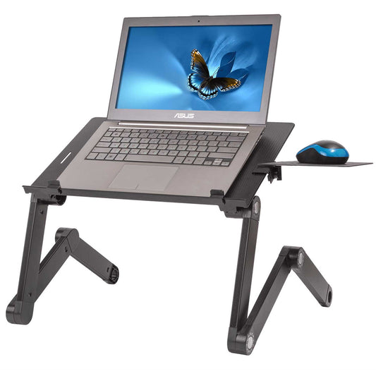 Sofá de mesa para laptop, mesa para laptop, mesa para laptop ajustável em altura, mesa para laptop dobrável, bandeja para mouse, WonderWorker Einstein, 1