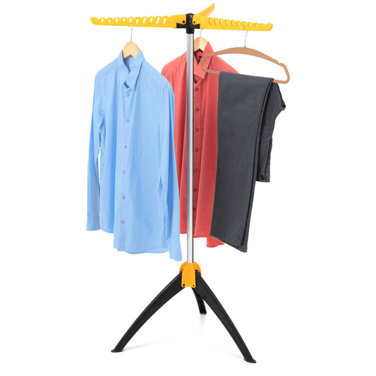 Airer para roupas, robusto, dobrável, airer para roupas, suporte para cabides, capacidade máxima 22 kg ou 63 cabides, art moon Elm