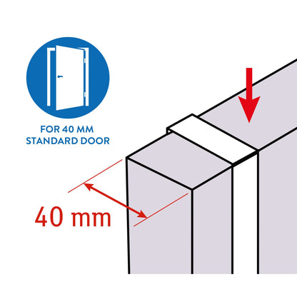 Suporte para tábua de passar roupa na porta
