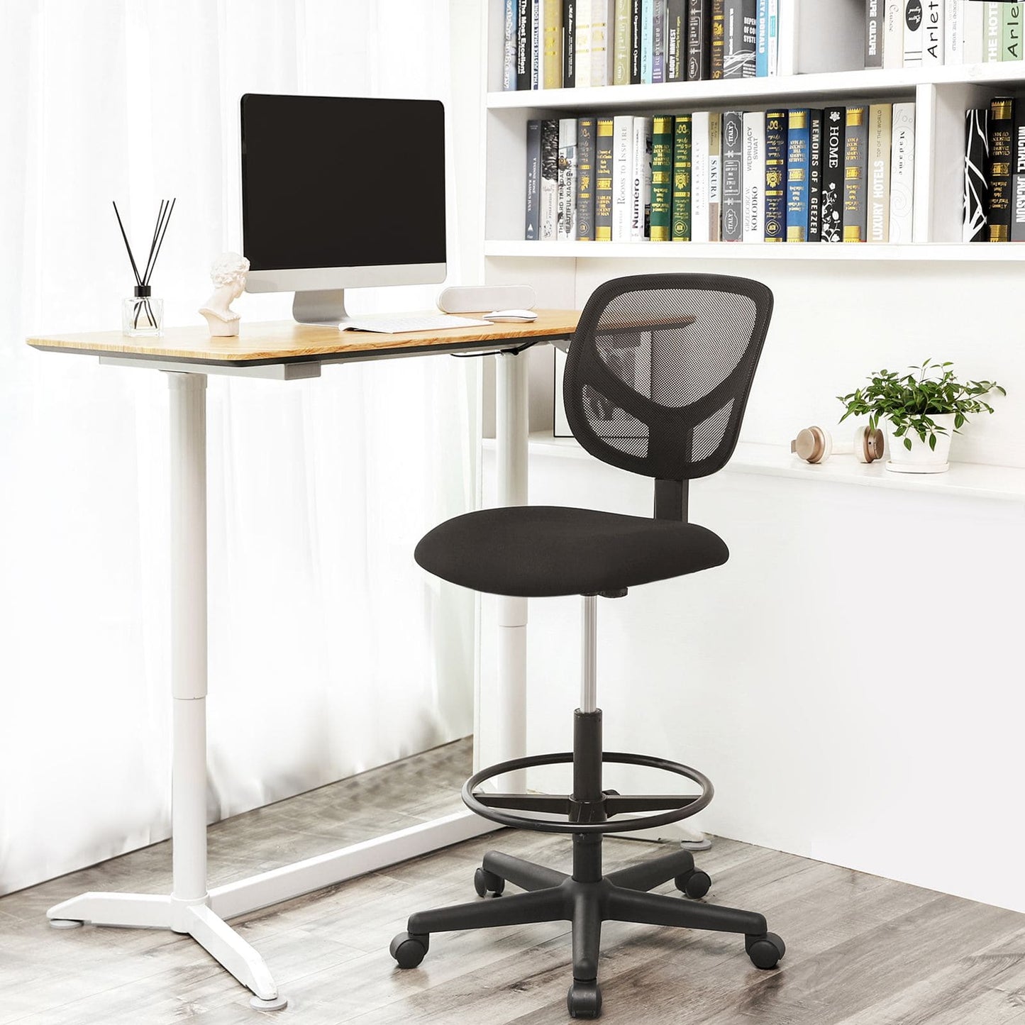 cadeira ergonômica, cadeira de escritório home office, cadeiras de mesa - SONGMICS